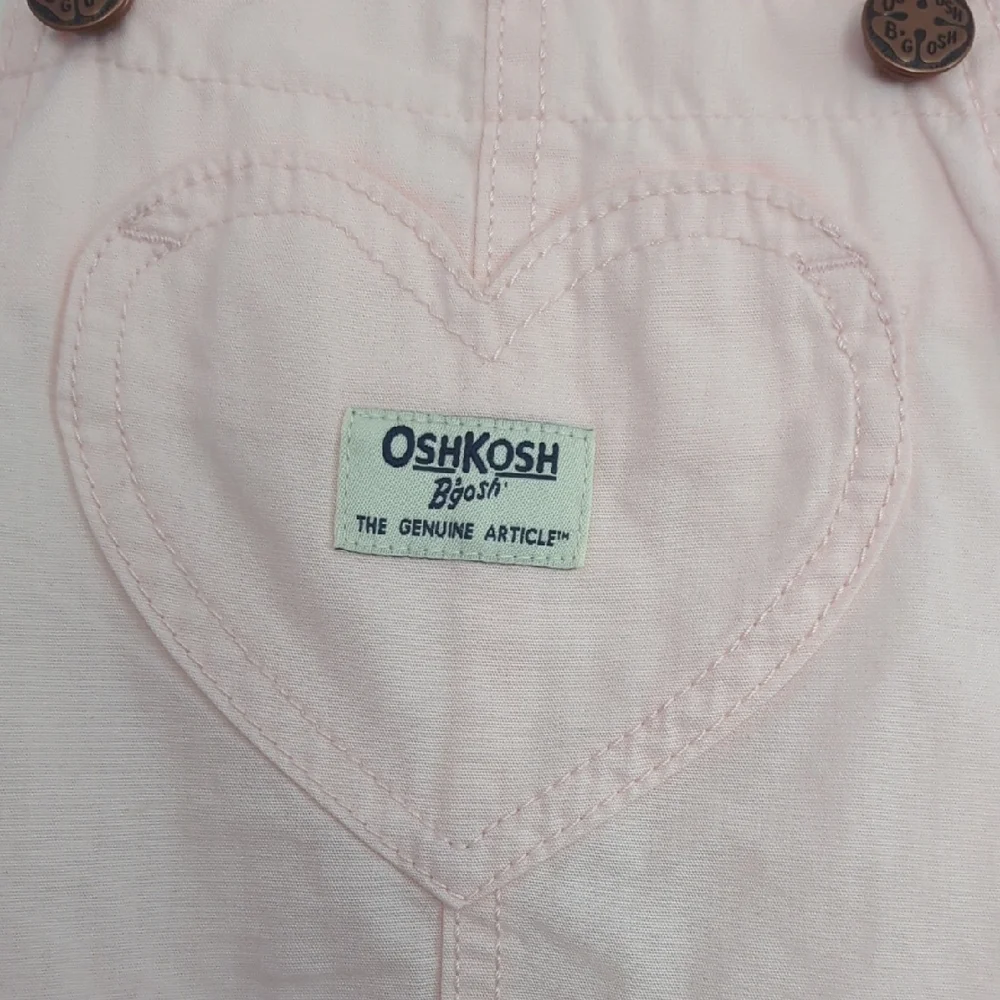 OshKosh B'gosh Light Pink Heart Shortalls Size 4T